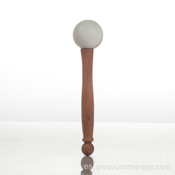 Mallet de madera de tazón de goma pelota de goma